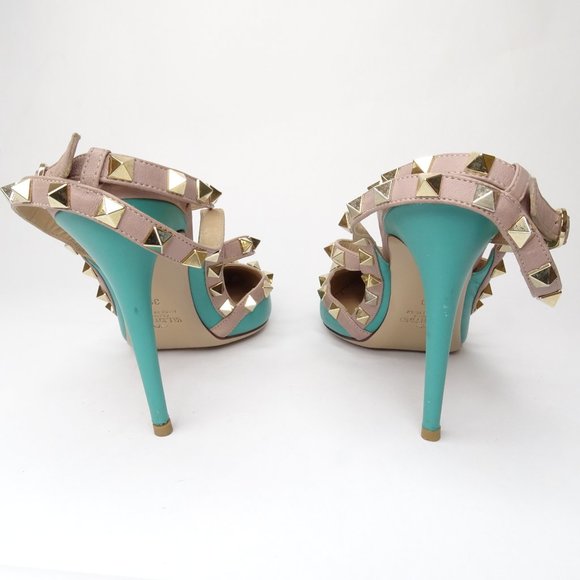 VALENTINO Nappa Leather Rockstud Ankle TStrap Pump - Picture 8 of 16